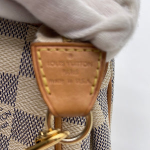 PRELOVED Louis Vuitton Eva Handbag Damier Azur Canvas Crossbody Bag SD3151 020524