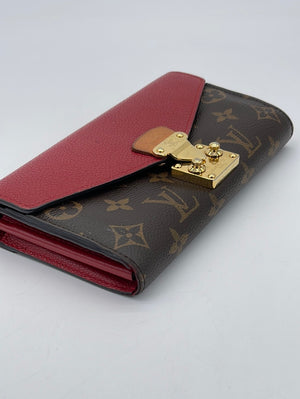 Louis Vuitton Bag Monogram Canvas Red Leather Pallas Shopper Hand Tote A853  Auth ref.639175 - Joli Closet