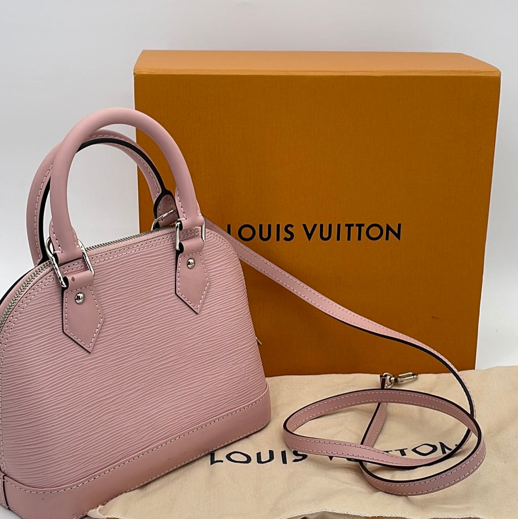 GIFTABLE PRELOVED Louis Vuitton Alma BB Rose Ballerine Epi Leather (Kimmie’s Bag) SN4137 101923