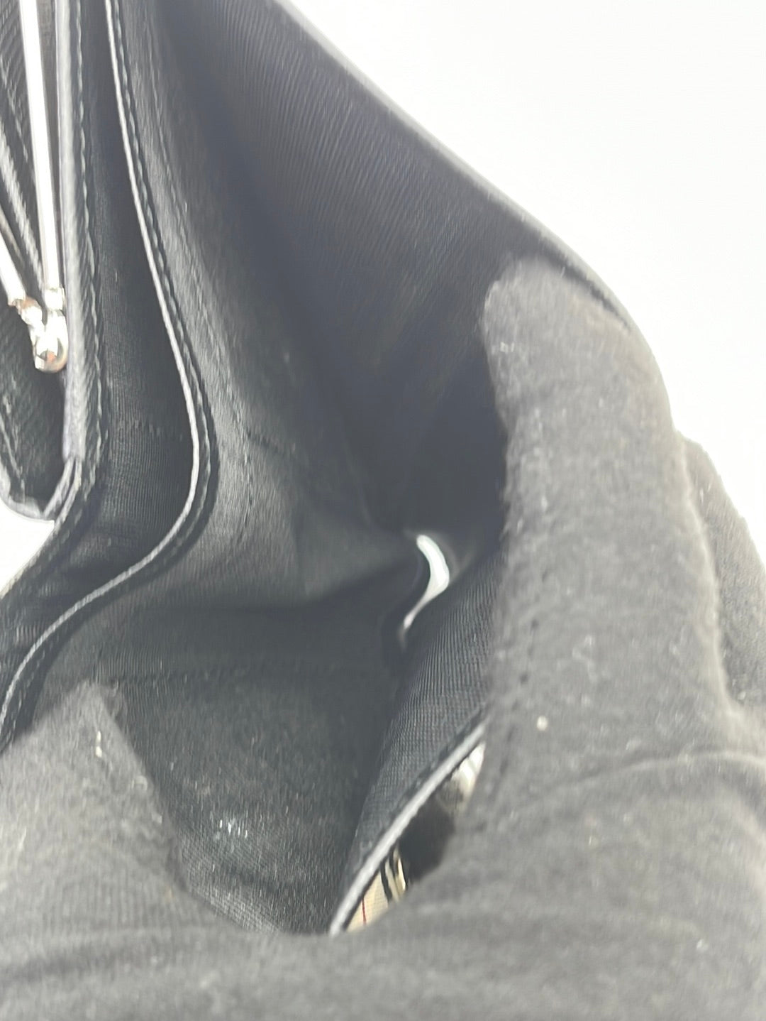 Preloved BURBERRY Nova Check Embossed Black Leather Bifold Wallet HKJV6M8 050724 H