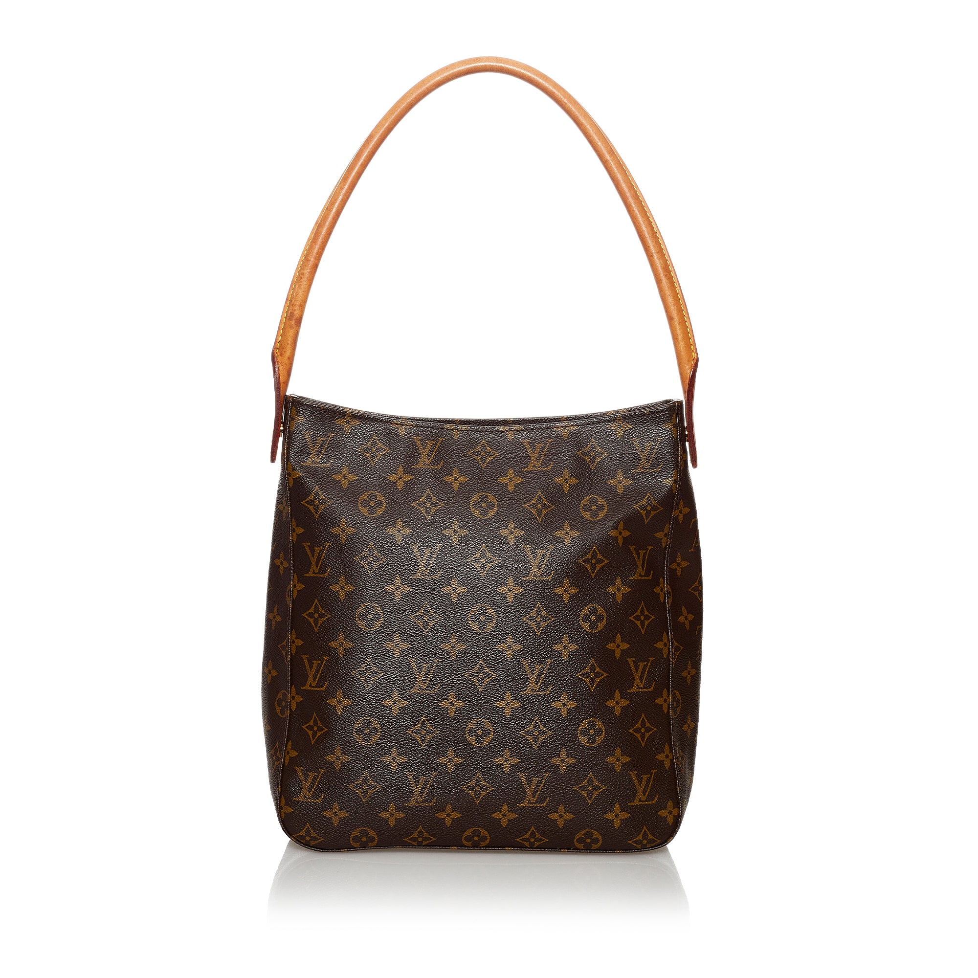 Authentic Louis Vuitton Shoulder Bag Looping GM Monogram Used LV