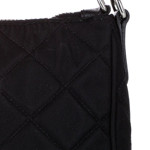 Prada Nylon Tessuto Impuntu Quilted Crossbody Bag Black