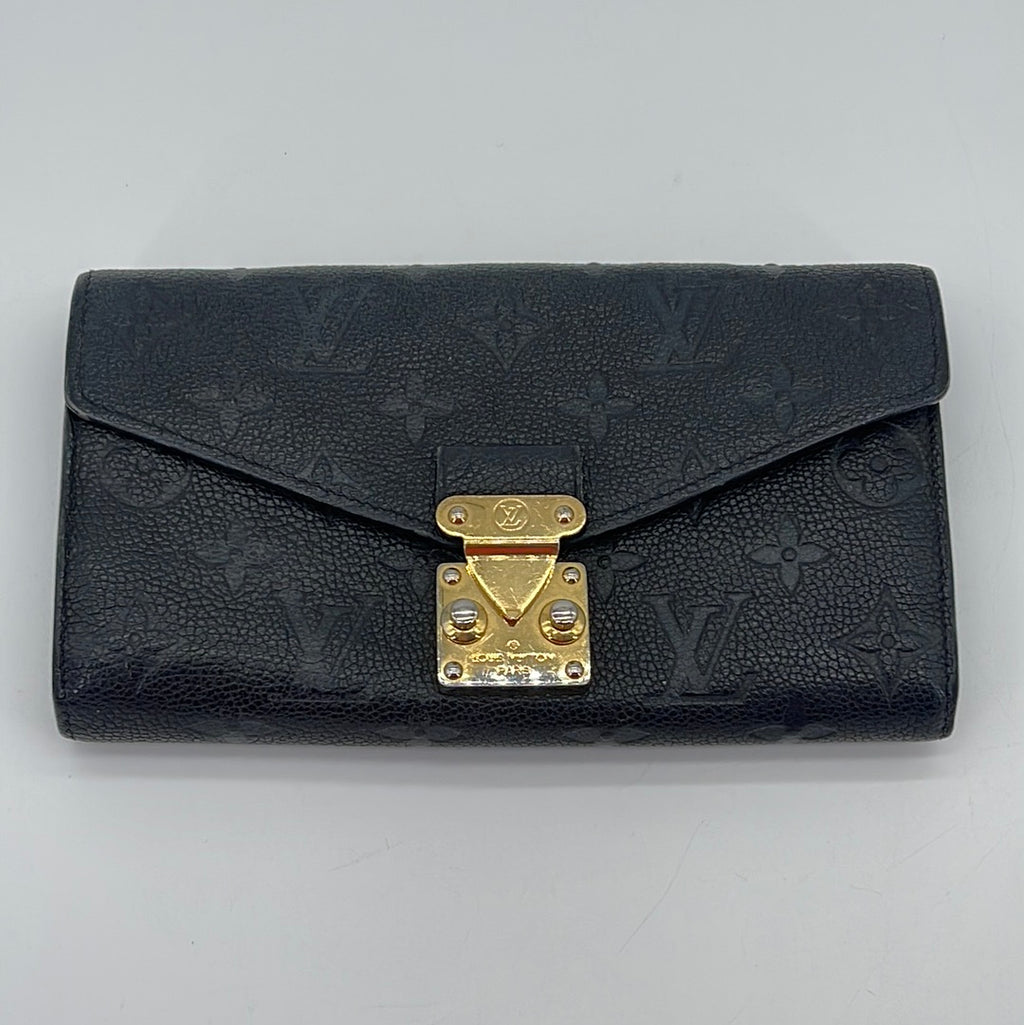 Preloved Louis Vuitton Monogram Black Empreinte Metis Leather Wallet (K) CA0168 022124