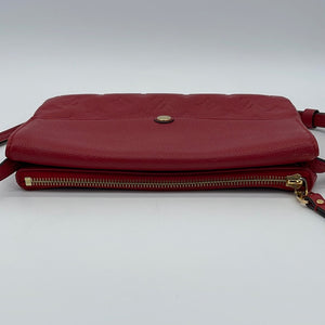 PRELOVED Louis Vuitton Monogram Red Empreinte Twice Crossbody Bag RX8HVB7 040324 P