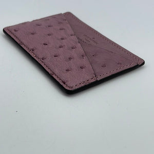 Preloved Louis Vuitton Lilac Ostrich Card Holder BWCYR97 091023 –  KimmieBBags LLC