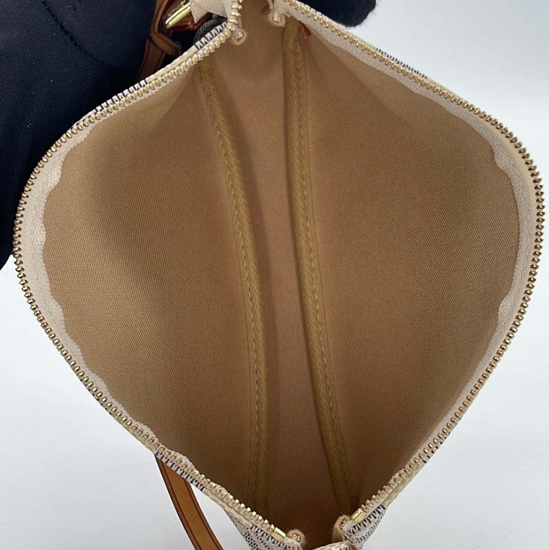 Louis Vuitton Damier Azur Double Zip Pochette, myGemma, QA