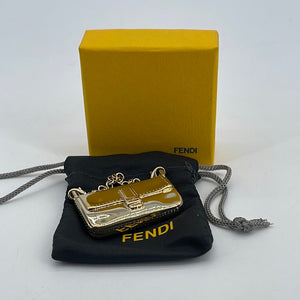GIFTABLE PRELOVED Fendi Baguette Gold Bag Charm 091323