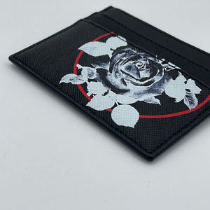 GIFTABLE Preloved Christian Dior Black Flower Card Holder 10BO0197 110123
