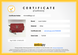 Louis Vuitton Red Quilted Cowhide New Wave Wristlet Wallet