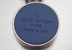 Preloved Louis Vuitton Aqua Flower Bag Charm Key Ring Silver/Blue 0810 –  KimmieBBags LLC