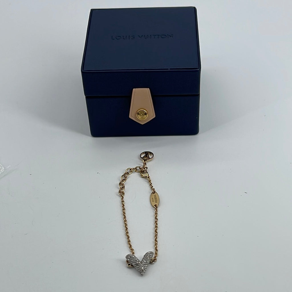 GIFTABLE Preloved Louis Vuitton Monogram Essential V Supple Bracelet LE0135 $110 OFF 090623