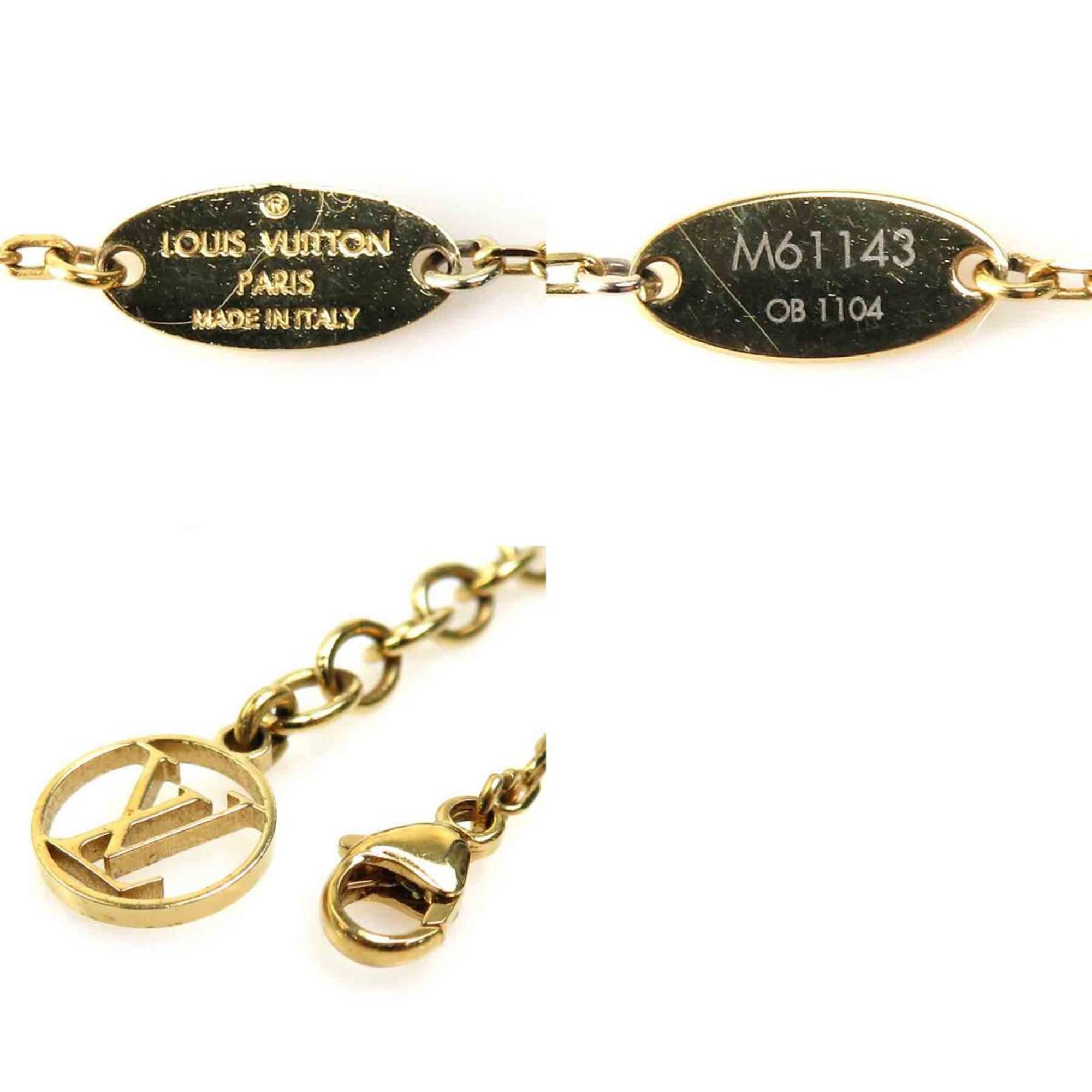 PRELOVED Louis Vuitton Gold LV and Me Heart Bracelet OB1104 012924