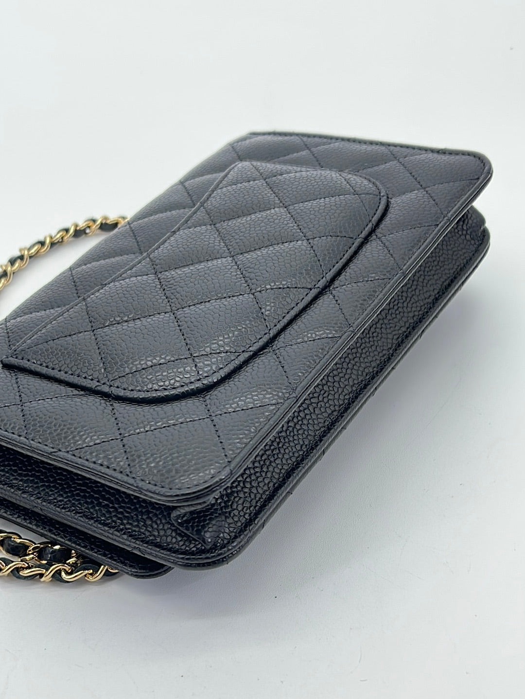 Chanel Wallet on Chain in Black Caviar - Preowned - The Consignment Cafe