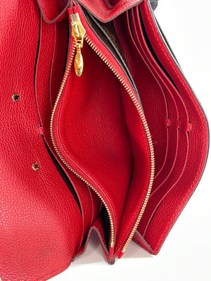 Louis Vuitton lv woman Pallas wallet original leather monogram
