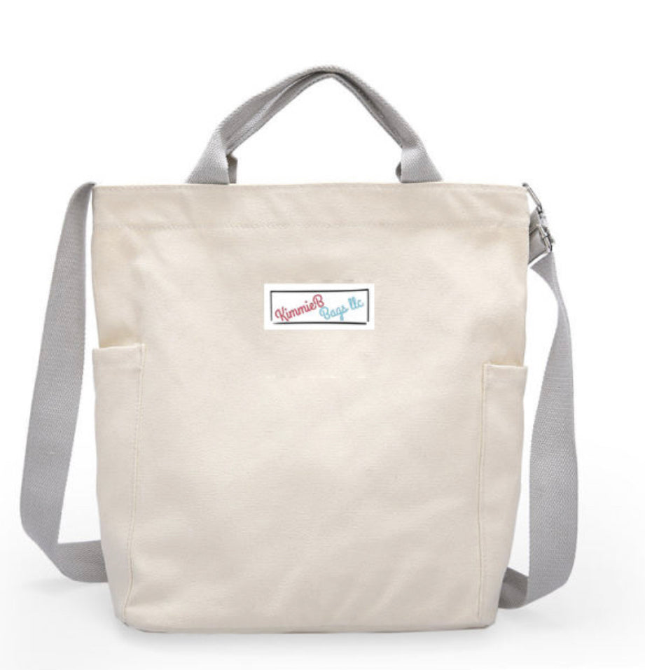 Kimmiebbags Zipper Closure Tall Tote Bag  (3 Colors) 090623 50% OFF