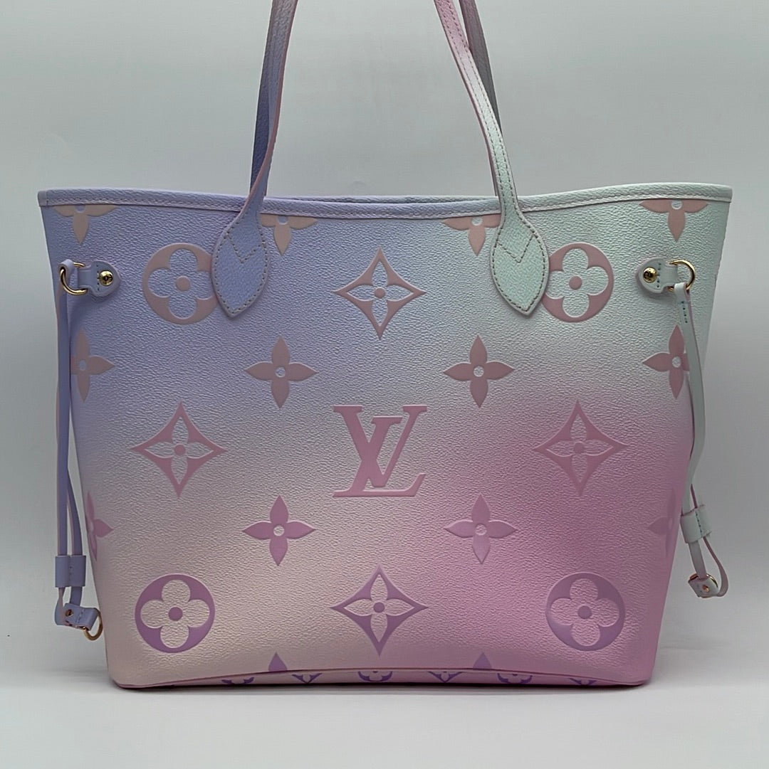 GIFTABLE Preloved LIMITED EDITION Louis Vuitton Sunrise Pastel Giant Monogram Canvas MM Neverfull Tote XGXMHBM 080923 $200 OFF