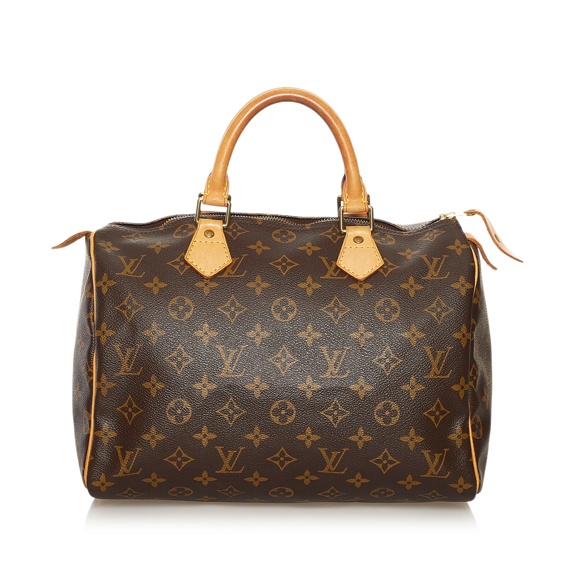 Auth Louis Vuitton Monogram Speedy 30 Hand Bag 9E140200g"