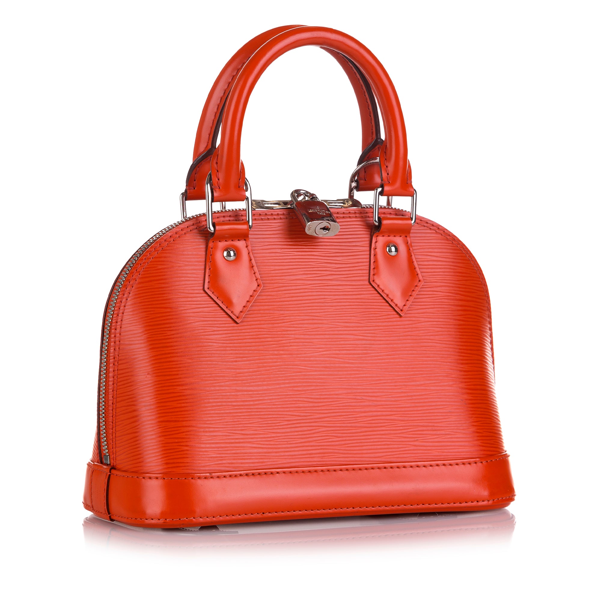 Louis Vuitton Orange Alma BB orange ostrich leather bag - BOPF