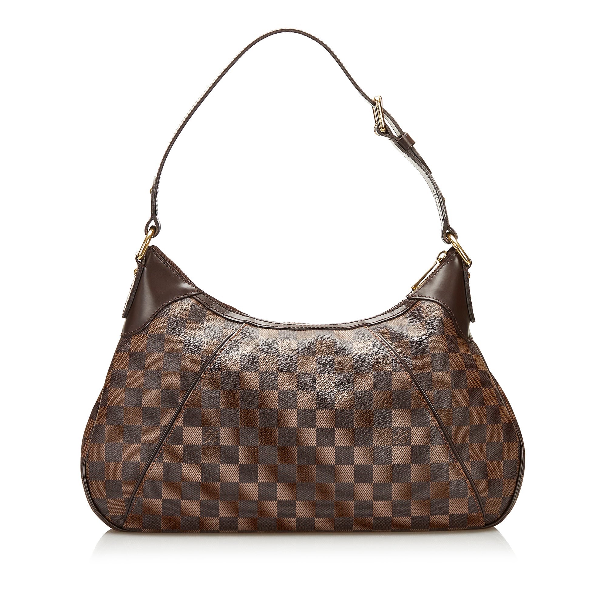 Louis+Vuitton+Thames+Shoulder+Bag+PM+Brown+Canvas for sale online