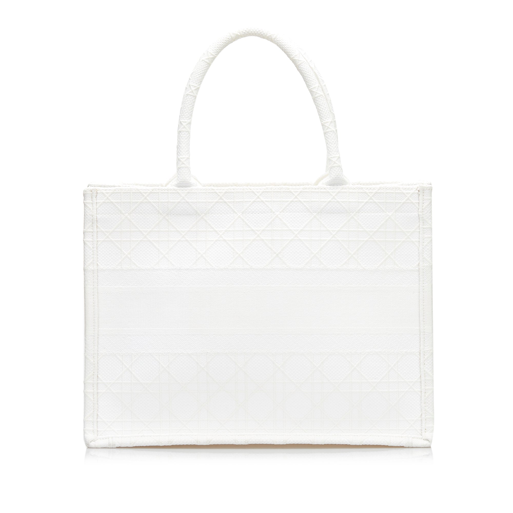 Christian Dior Cd Book Tote Handbag Shoulder Bag 50-ma-0290 Canvas Pink  White Auction