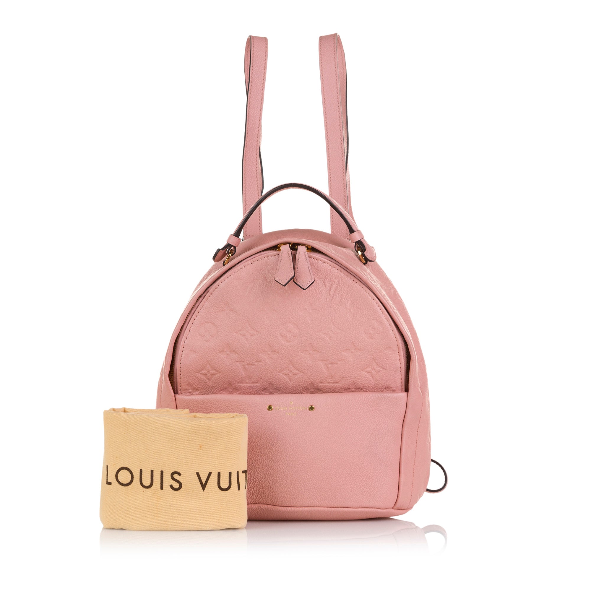 louis vuitton backpack sorbonne monogram empreinte Preloved Louis Vuitton PINK Monogram Empreinte Sorbonne Backpack CA117 – KimmieBBags LLC