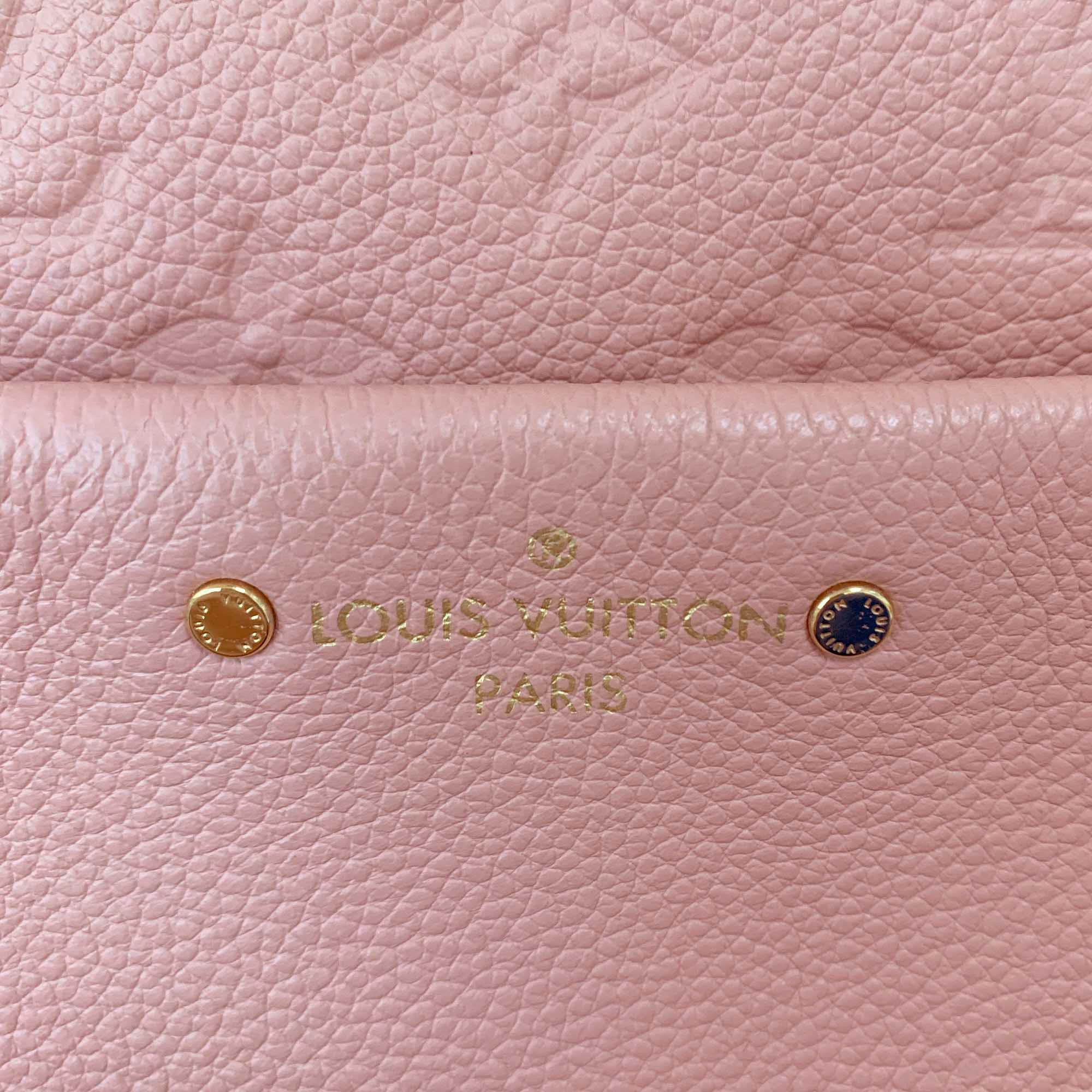 Louis Vuitton Pink Leather Monogram Empreinte Sorbonne Backpack