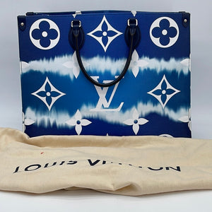 Preloved LIMITED EDITION Louis Vuitton Blue Escale Giant Monogram GM O –  KimmieBBags LLC