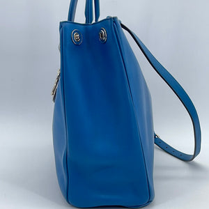 Preloved Christian Dior Blue Smooth Calfskin Large Diorissimo Tote 09MA1102 092123