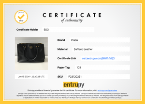 PRELOVED PRADA Black Saffiano Leather Double Zip Galleria Tote 8KWHVQ3 041224 B