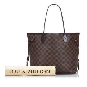 PreLoved Louis Vuitton Damier Ebene Neverfull MM Tote Bag AR2180 051523