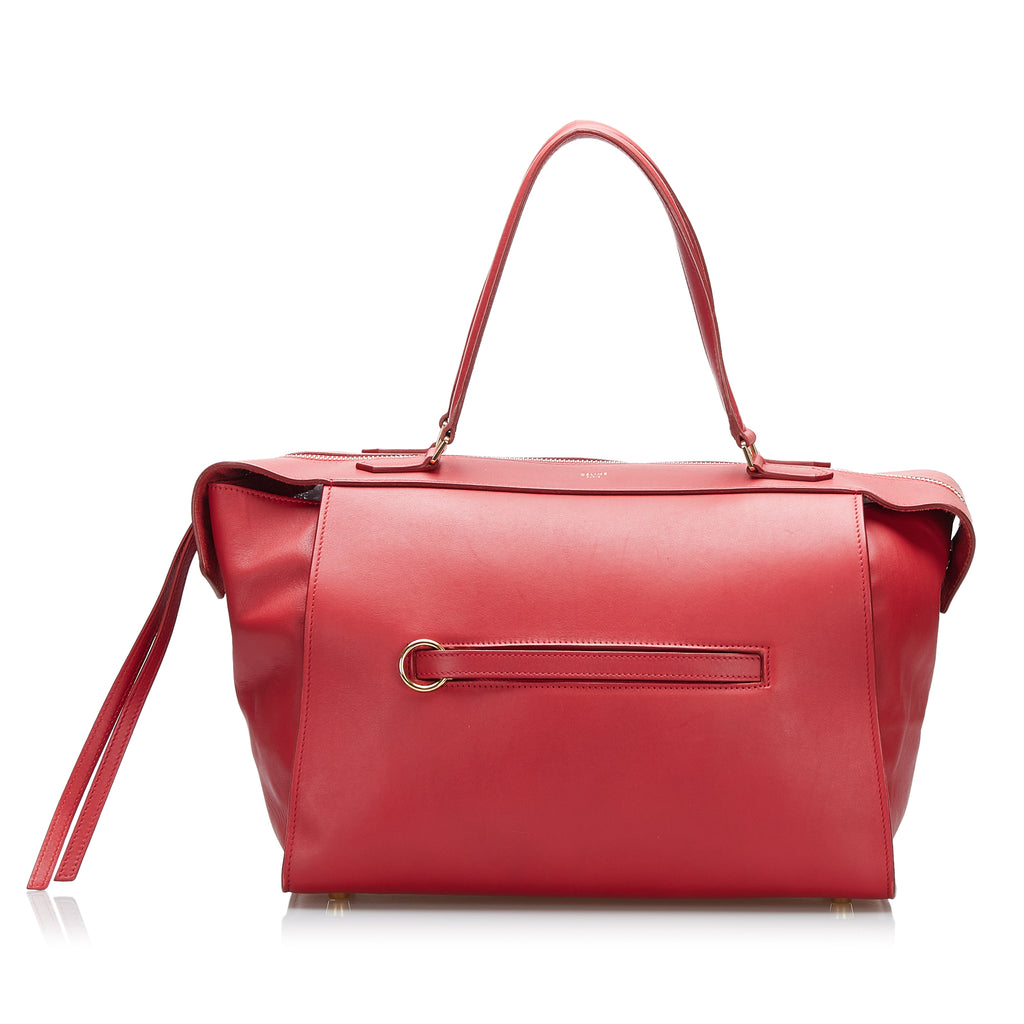 Preloved Celine Red Leather Ring Handbag Q82KVMV 022224