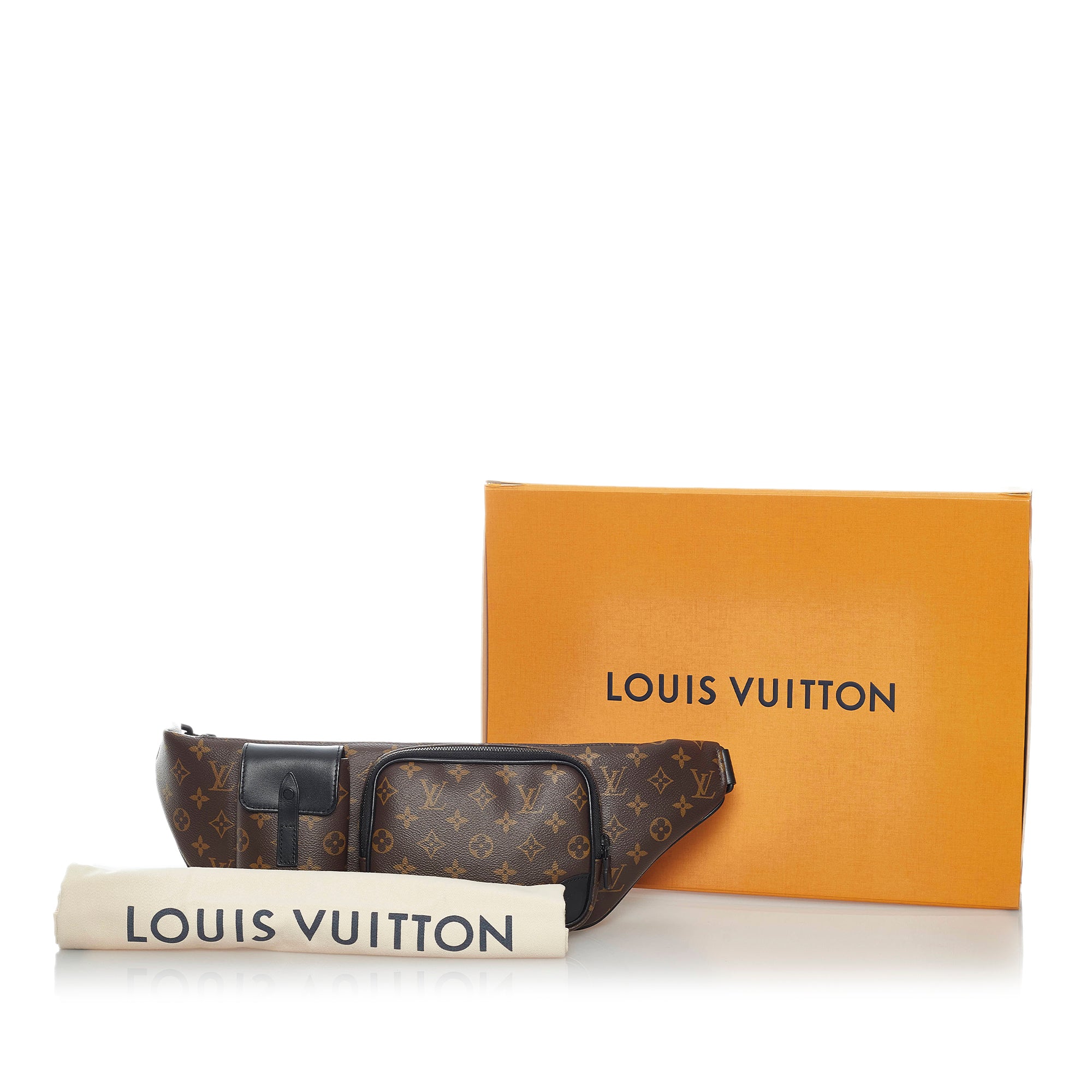 Louis Vuitton Christopher Bumbag Macassar Monogram Canvas Brown
