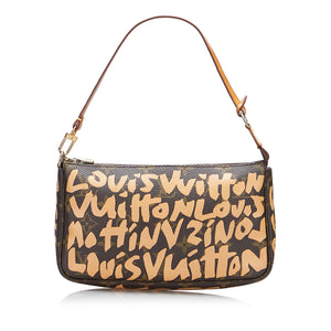 Preloved Louis Vuitton Pochette Accessoires Limited Edition Monogram Graffiti Bag AR0061 020224 ❤️