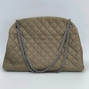 Preloved Chanel Calfskin Large Just Mademoiselle Bowling Bag Beige YBBQX9X (Kimmie's Bag)