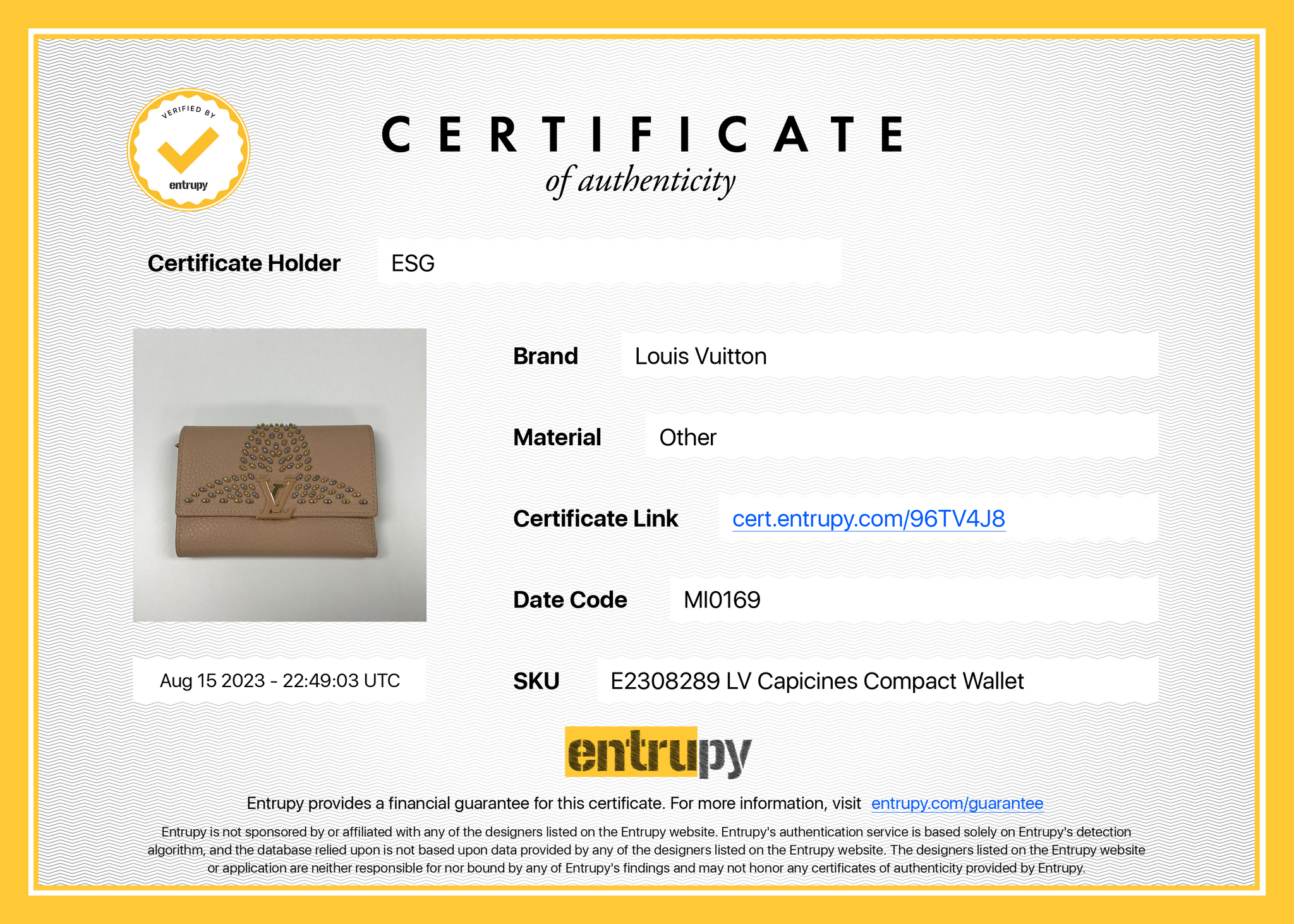 Auth LOUIS VUITTON Monogram M61667 Compact Zip Bifold Wallet Purse MI1002  France