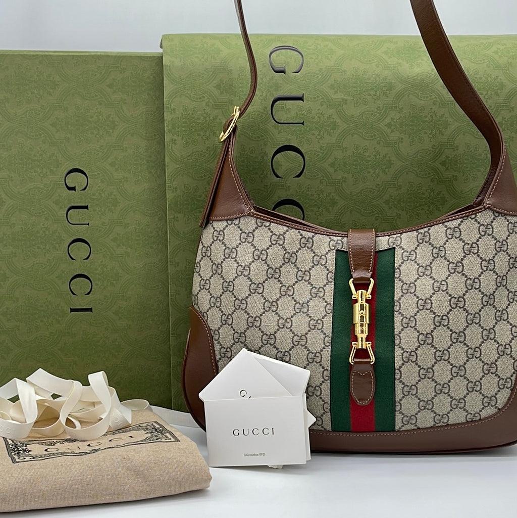 Gucci cream and brown signature satchel – My Girlfriend's Wardrobe LLC
