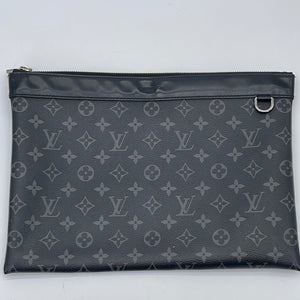 Louis Vuitton Discovery Pochette Monogram Shadow Leather GM at