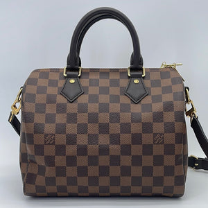 Louis Vuitton, Bags, Lv Speedy 25 Damier Include Strap