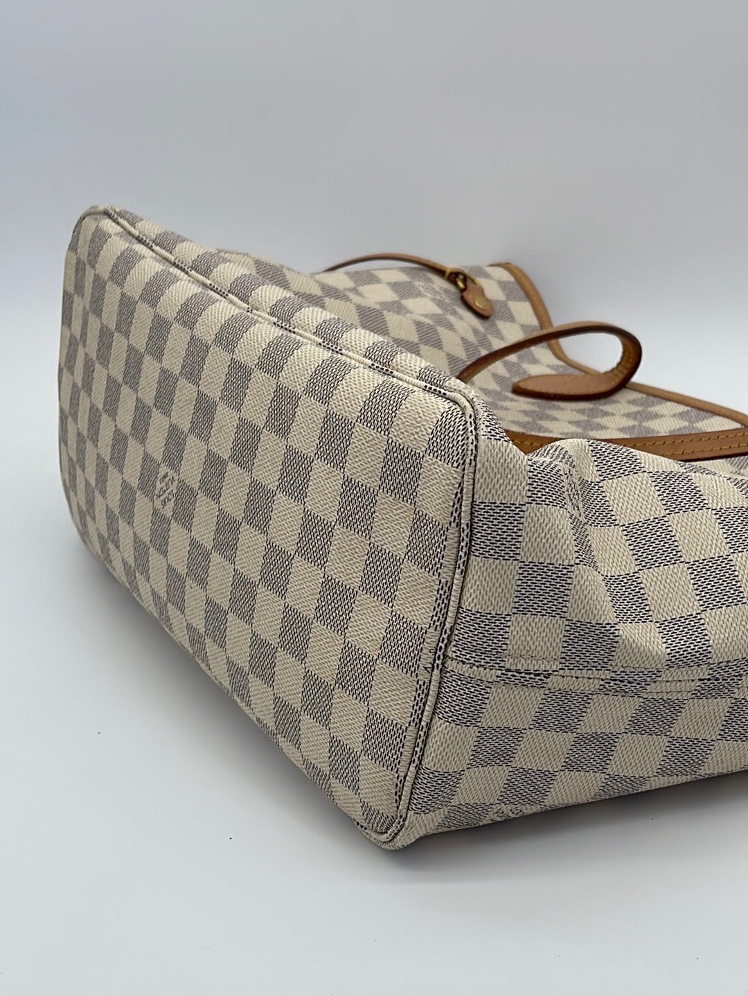 LOUIS VUITTON Damier Azur Neverfull PM Tote Bag N41362 LV Auth 30525A used