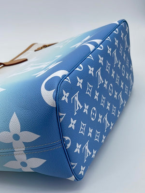 New Louis Vuitton Neverfull MM By the Pool Tote bag in Blue&White