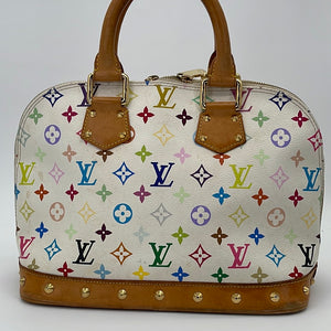 Vintage Louis Vuitton White Multicolore Monogram Alma PM Bag Fl0094 082323