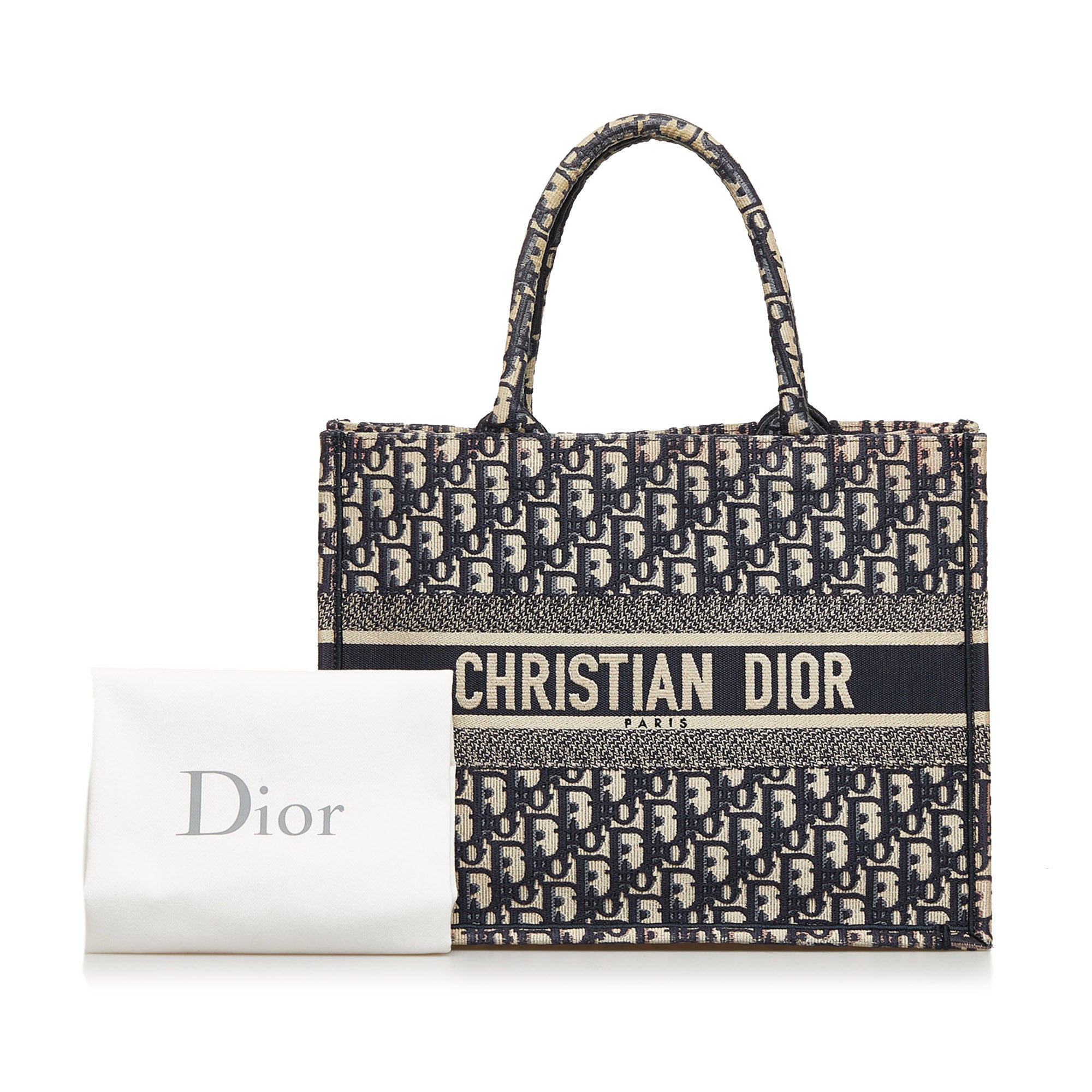 Preloved Dior Book Tote With Personalization