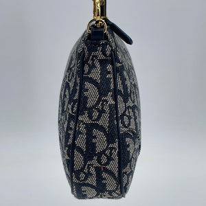 Preloved Dior Blue Diorissimo Canvas Saddle Bag MC1013 011224