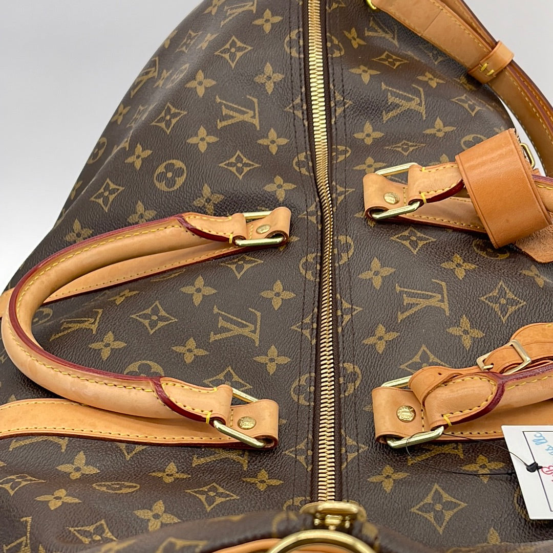 PRELOVED Louis Vuitton Keepall Bandouliere 55 Monogram Duffel Bag