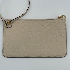 Preloved Louis Vuitton Cream Giant Monogram Empriente Neverfull GM Monogram Pouch TX2G9JG 031824 P