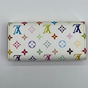Louis Vuitton, Bags, Authentic Louis Vuitton Murakami Multicolor Monogram  White Pink Key Holder