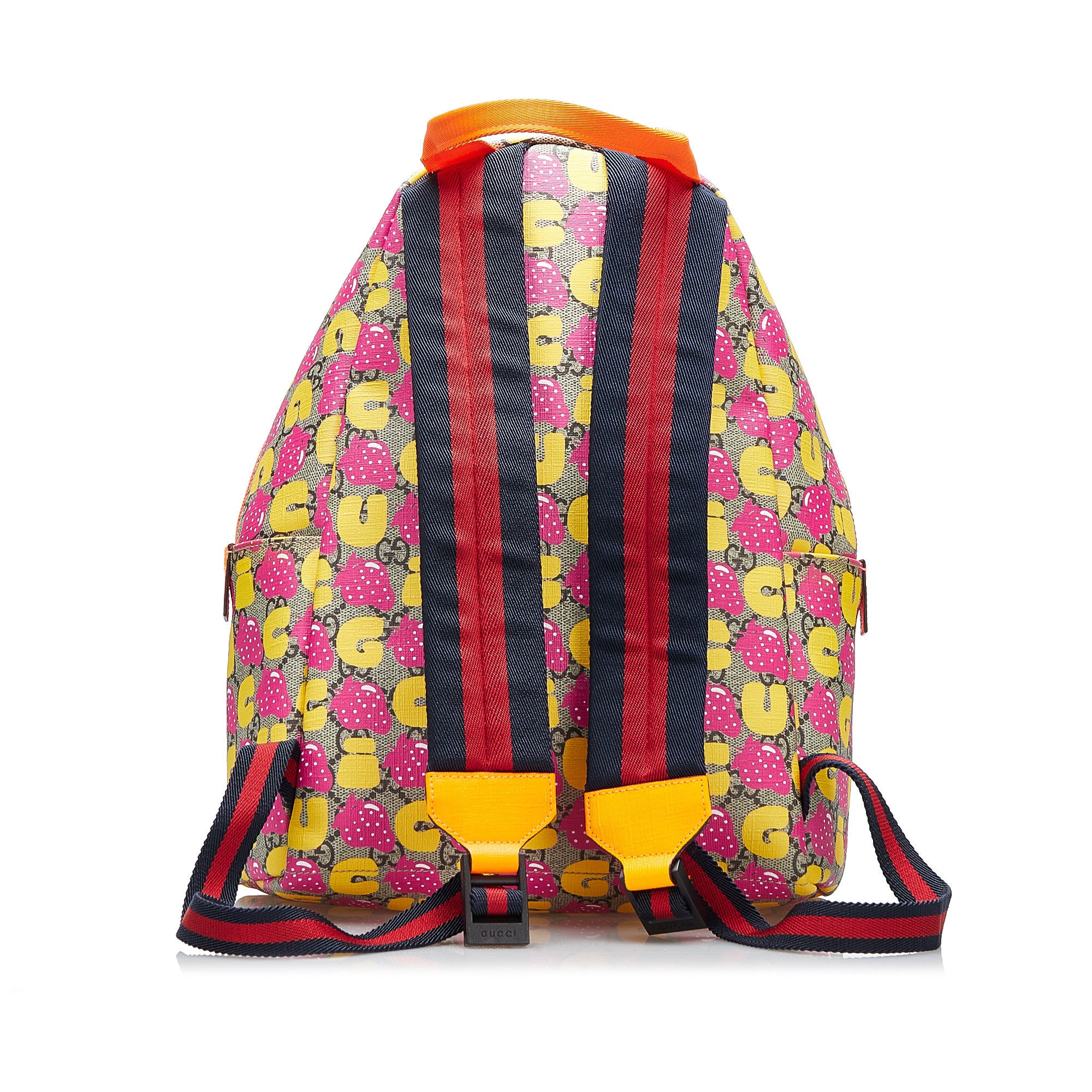 Preloved Gucci GG Supreme Kids Strawberry Backpack B5RDQZ  display picture 1