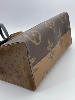 Louis Vuitton Onthego Giant Reverse Brown Canvas Tote