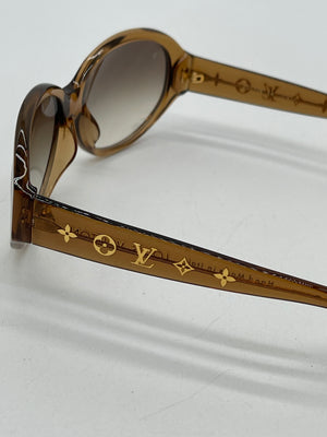 Preloved Louis Vuitton Obsession Round Glitter Honey Sunglasses