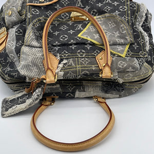 Preloved Louis Vuitton Monogram Denim Pleaty Handbag 050123 – KimmieBBags  LLC